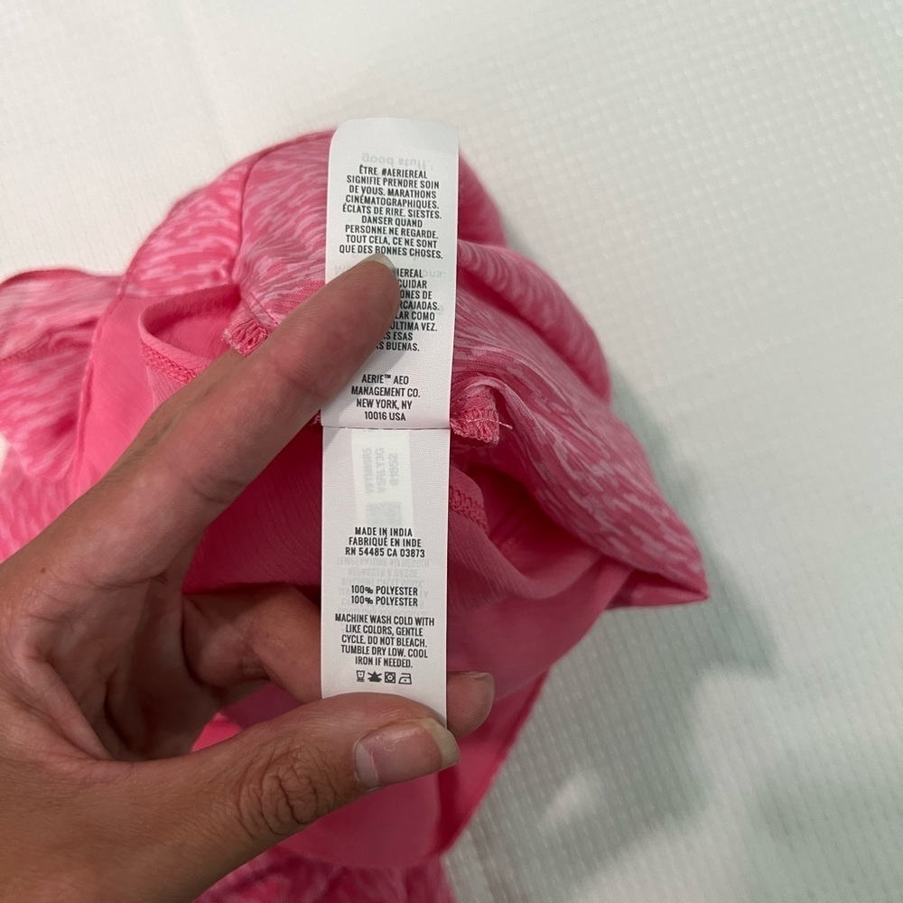 💌 Aerie Pink Tie Flowy Skirt - Picture 4 of 7